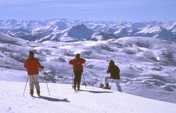 Blick von der Steinplatte auf die Kitzbueheler Alpen