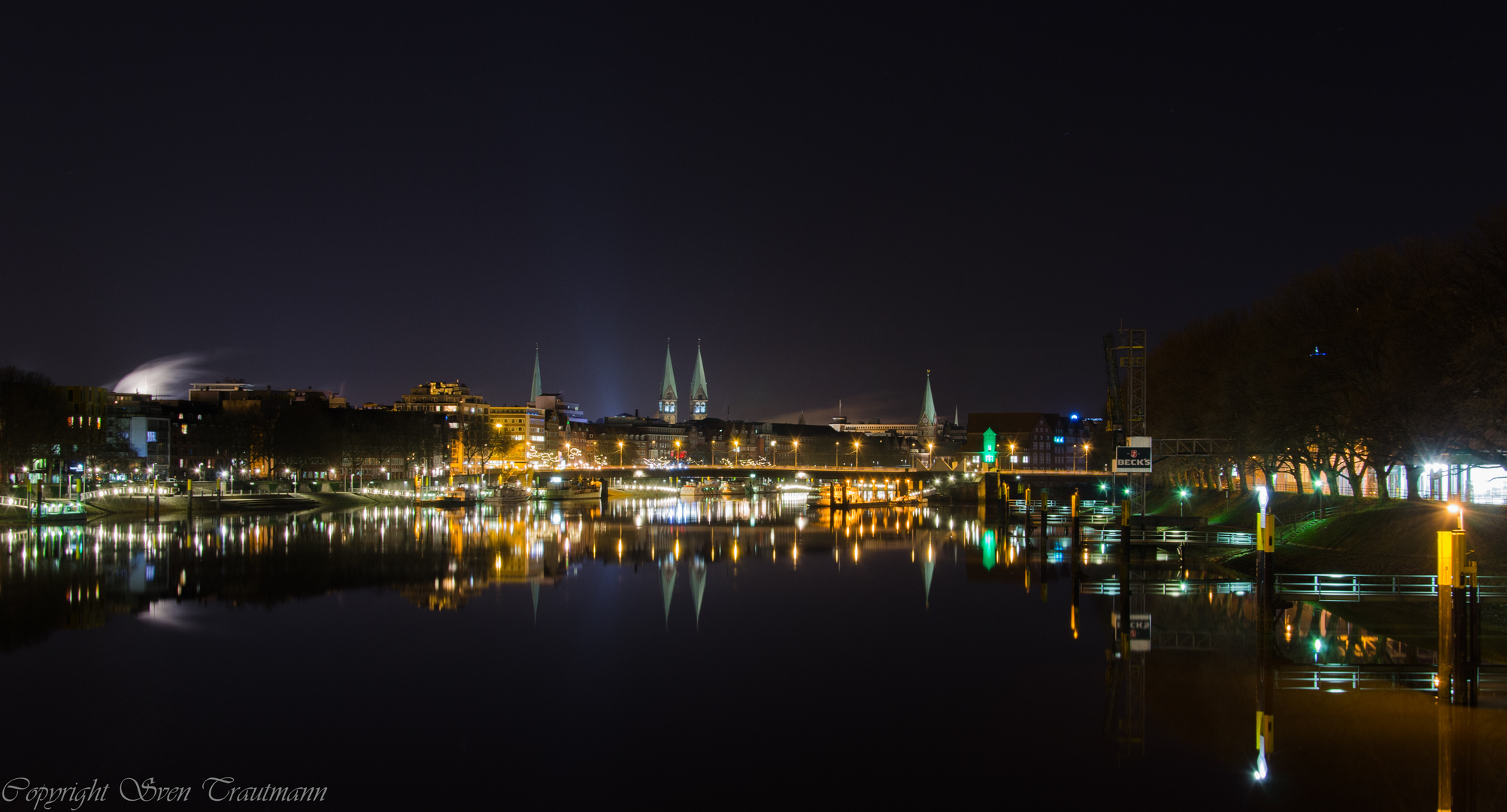 Blick von der Stephanibrück in Richtung Schlachte