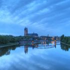 Blick von der Sternbrücke in Magdeburg