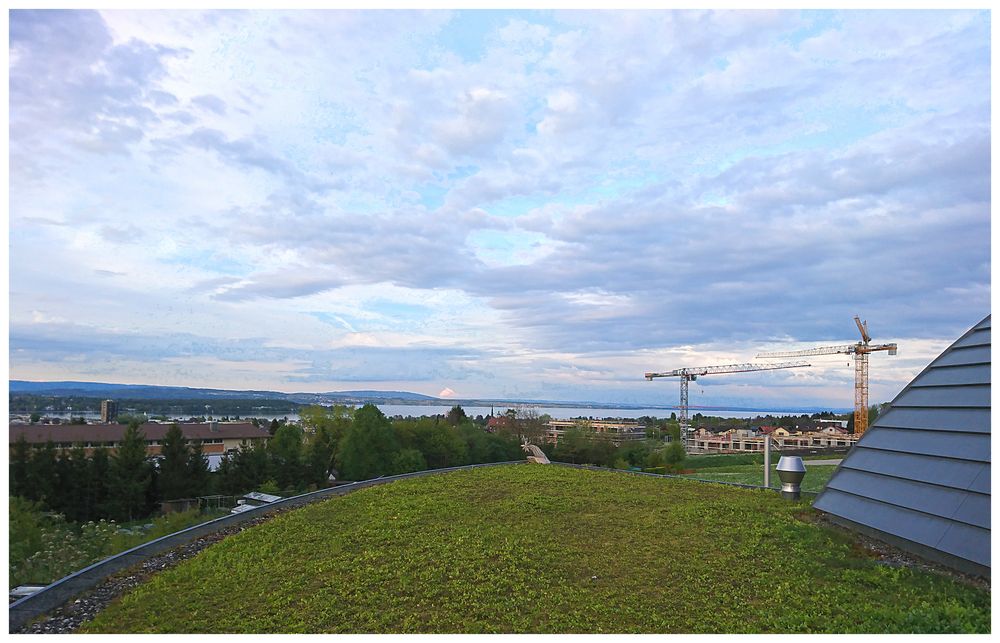 Blick von der Sternwarte auf den Bodensee