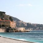 Blick von der Strandpromenade in Nizza