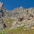 Blick von der Tal- zu der Bergstation am Tafelberg