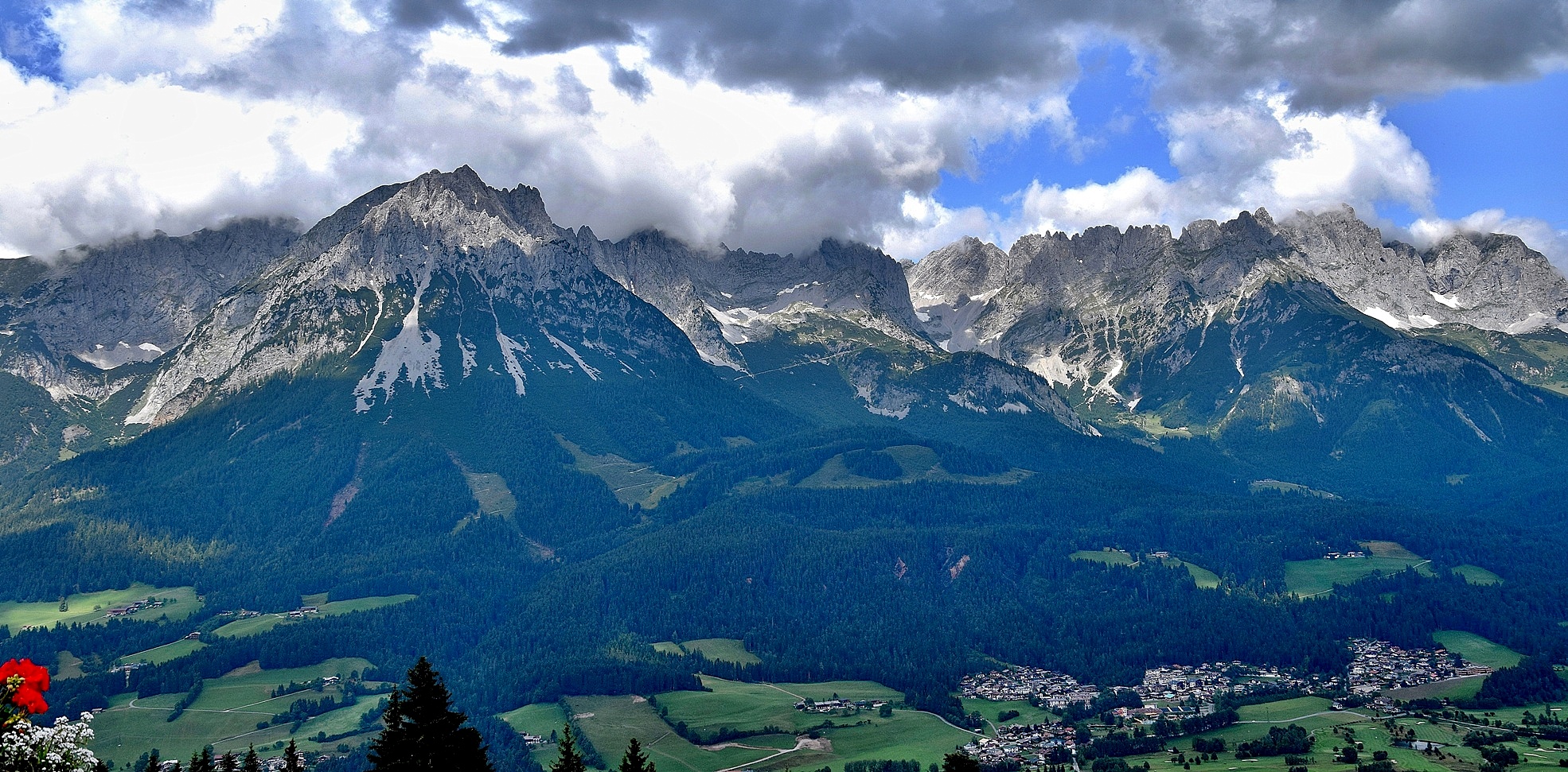 Blick von der Terrasse der Rübenzahlalm