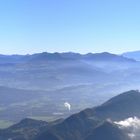 " Blick von der Terrasse der Toni-Lenz-Hütte.."