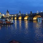 Blick von der Terrasse Restaurant U Kampa Park Prag,