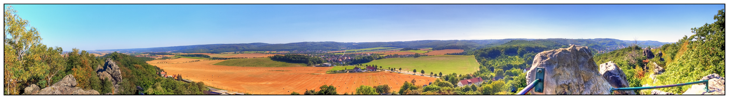 Blick von der Teufelsmauer richtung Thale