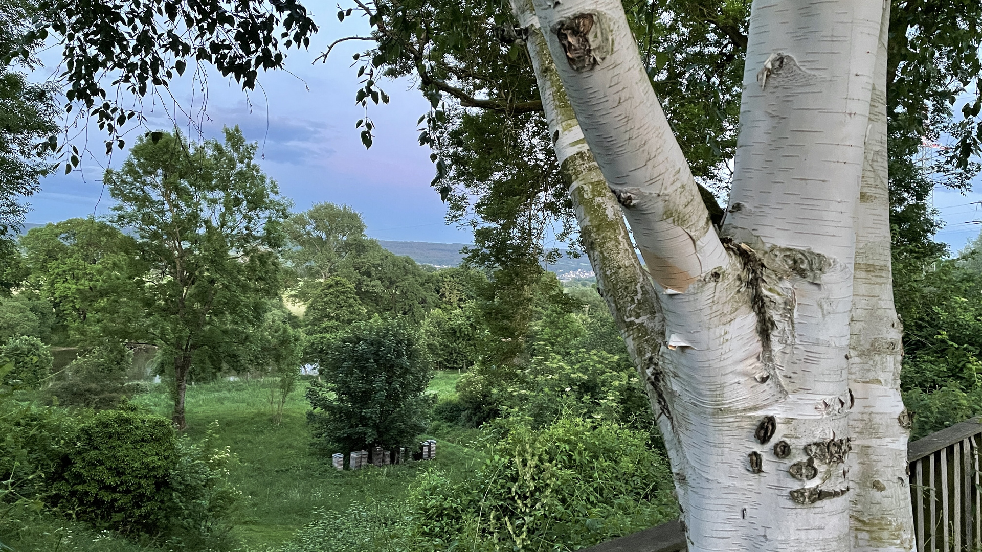 Blick von der Tonenburg auf die Weser