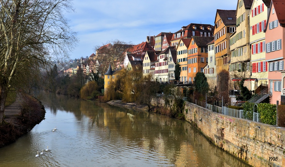 Blick von der Tübinger Neckarbrücke