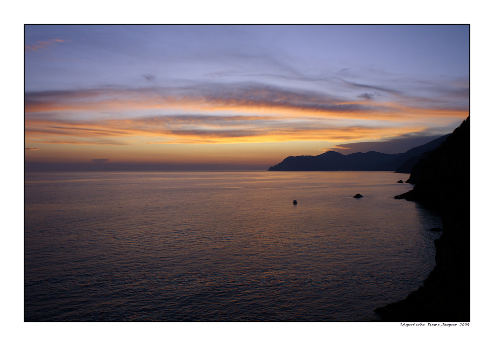 Blick von der Via dèll Amore - Ligurien