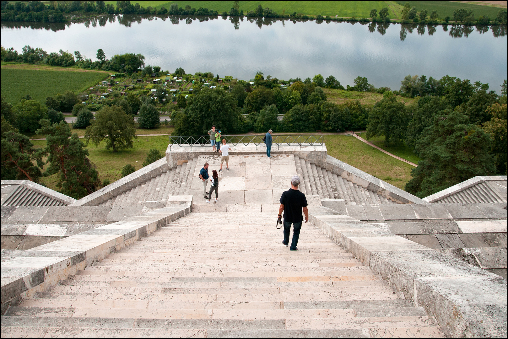 Blick von der Walhalla auf die Donau