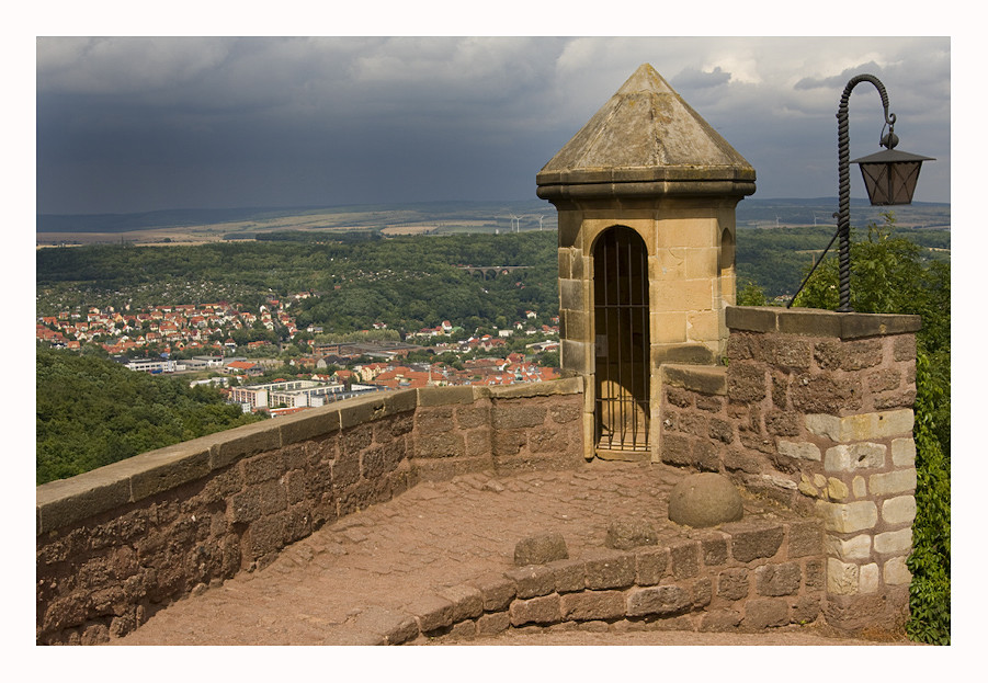 Blick von der Wartburg ins Thüringer Land