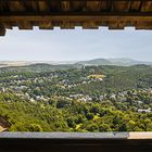 Blick von der Wartburg über Eisenach und den Thüringer Wald 