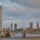 Blick von der Waterloo Bridge, London