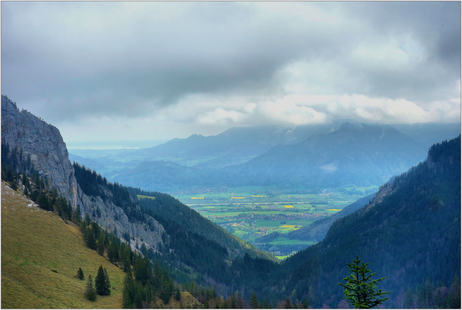 Blick von der Wendelsteinbahn