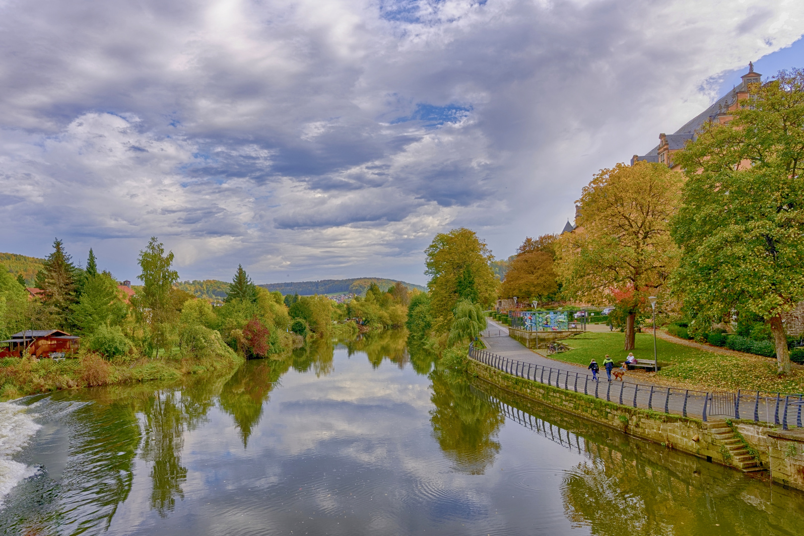 Blick von der Werrabrücke in Hann. Münden