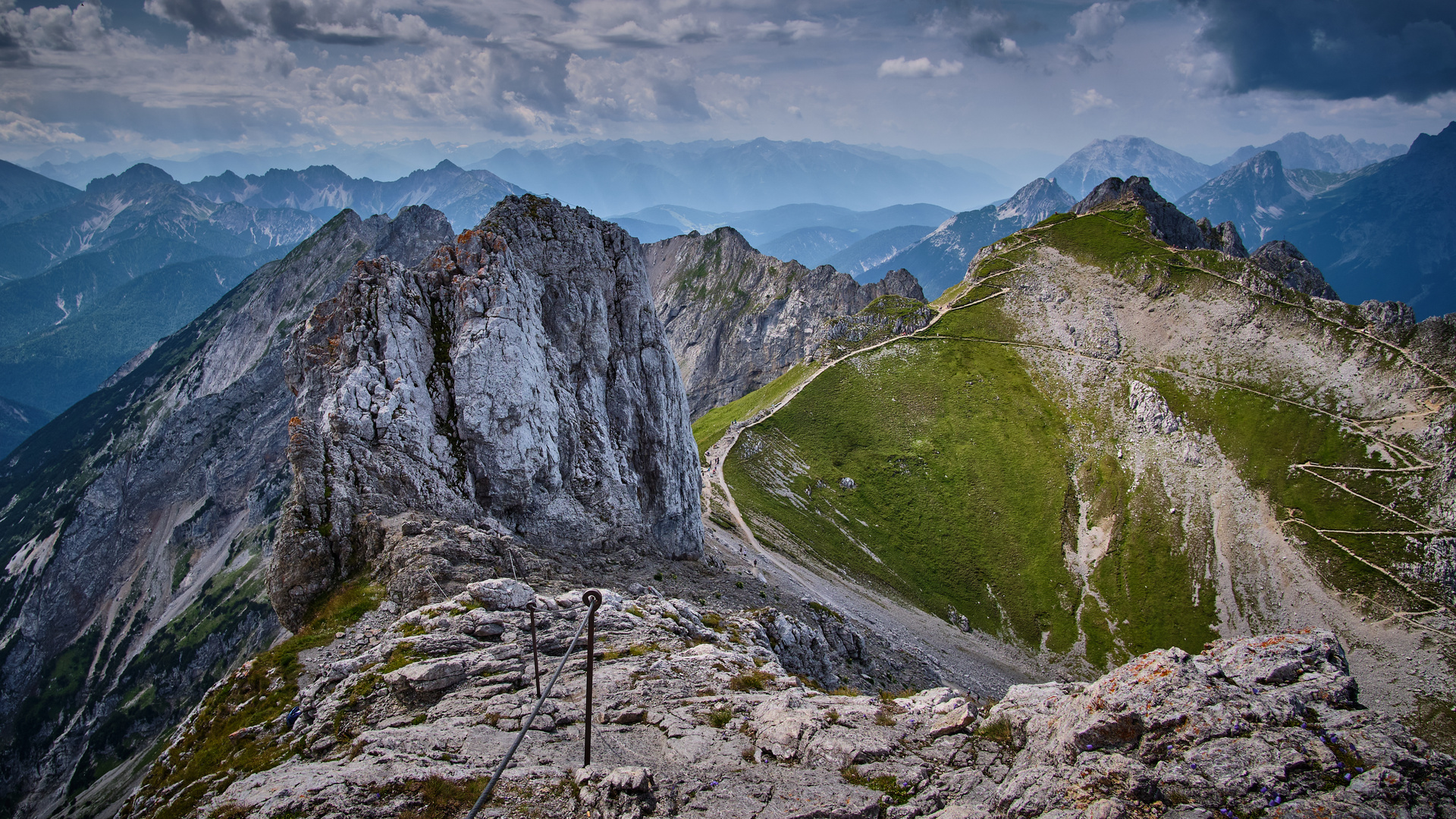 Blick von der Westlichen Karwendelspitze