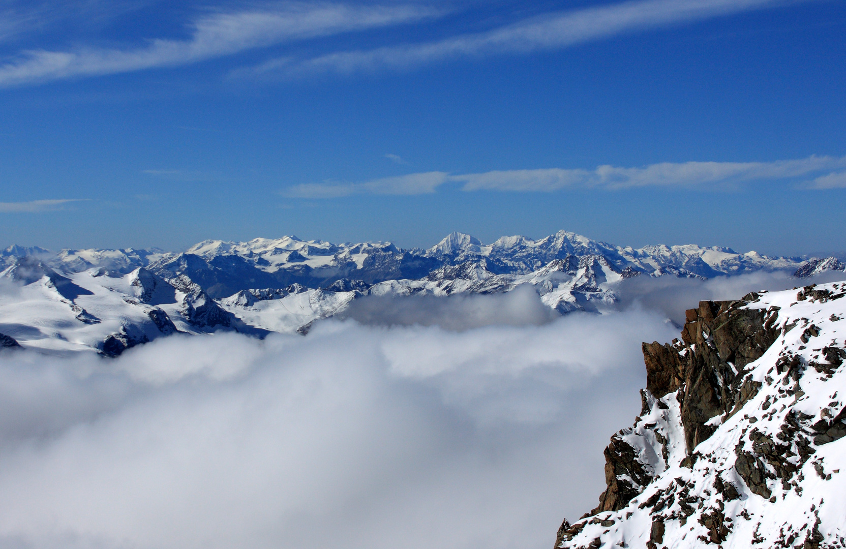 Blick von der Wildspitze