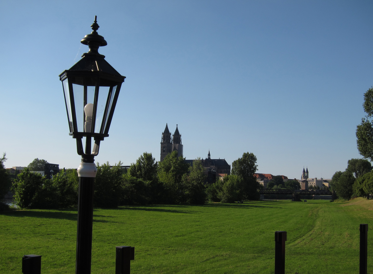 Blick von der Württemberg in Magdeburg