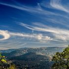 Blick von der Yburg auf den Schwarzwald