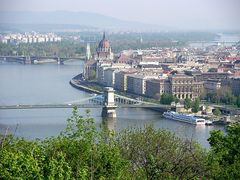 Blick von der Zitadelle auf Budapest