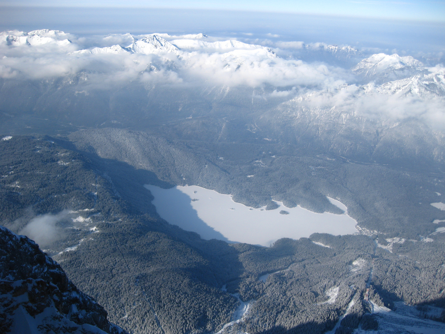 Blick von der Zugspitze