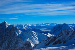 Blick von der Zugspitze...