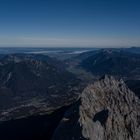 Blick von der Zugspitze.