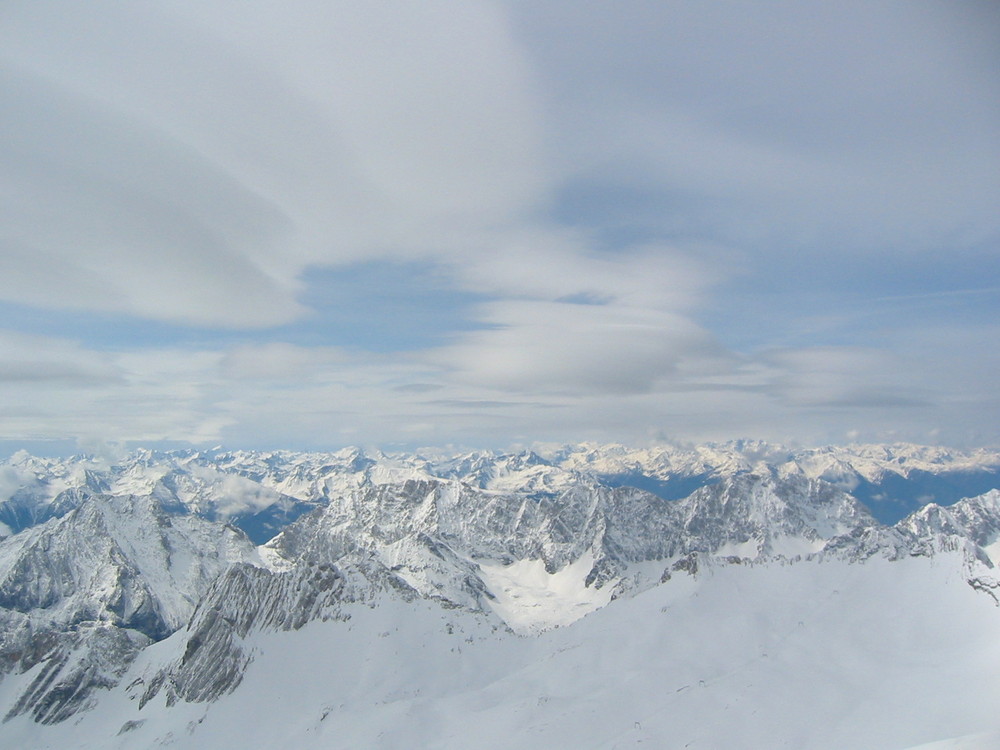 Blick von der Zugspitze