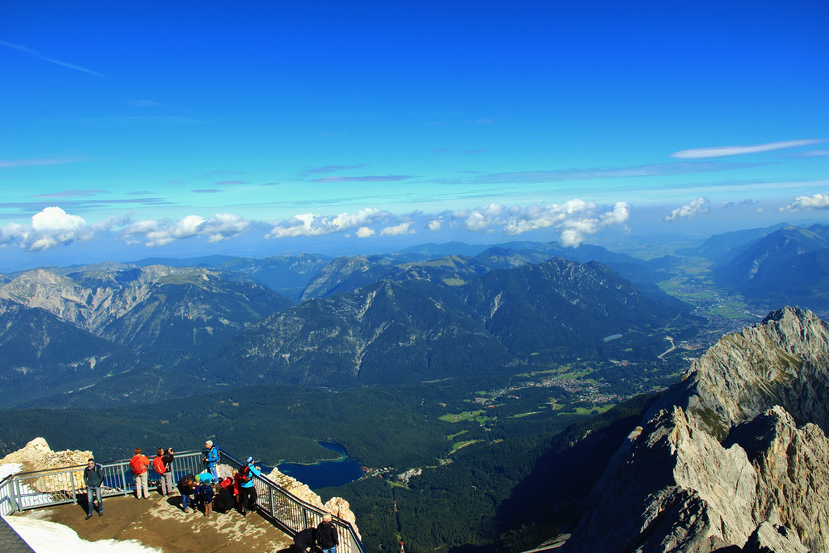 Blick von der Zugspitze