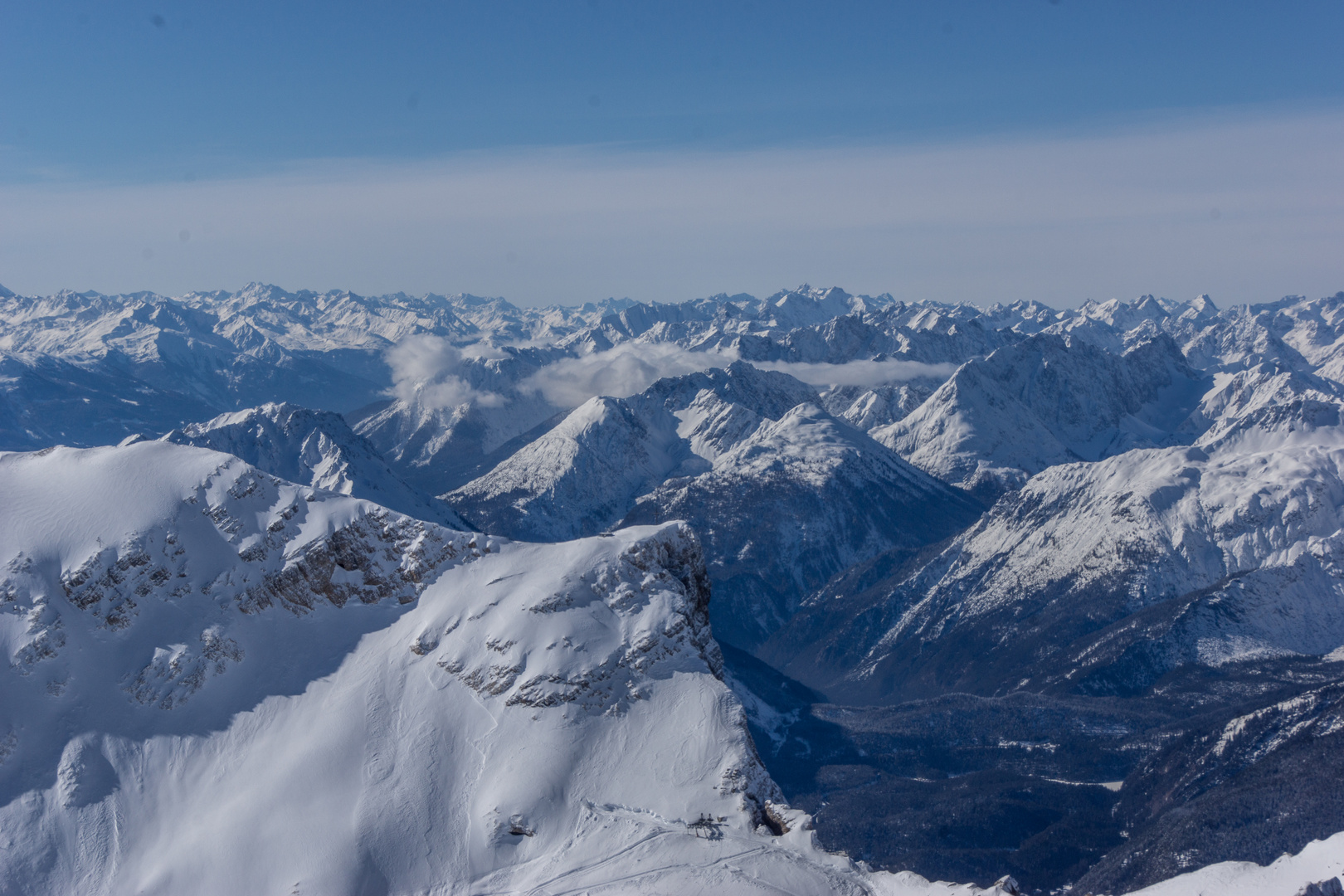 Blick von der Zugspitze