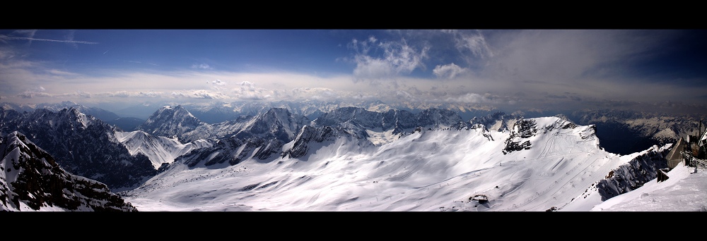 Blick von der Zugspitze