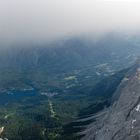 Blick von der  Zugspitze auf den Eibsee