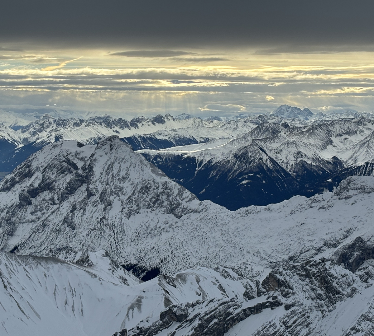 Blick von der Zugspitze