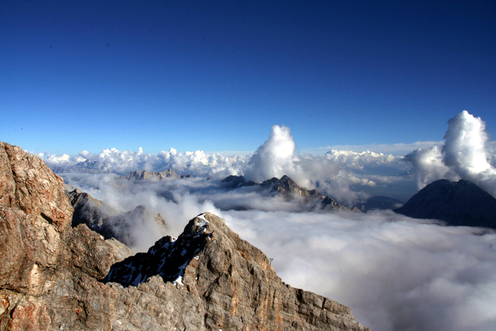 Blick von der Zugspitze