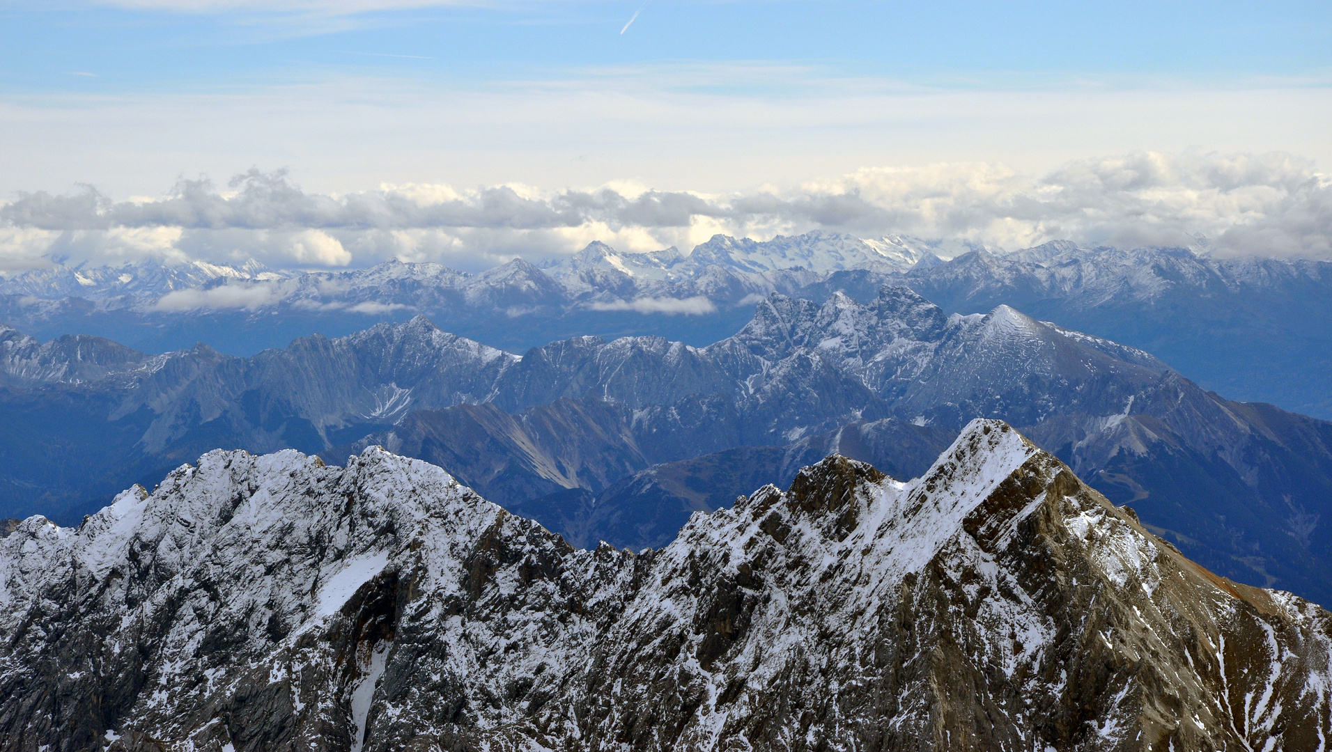 Blick von der Zugspitze