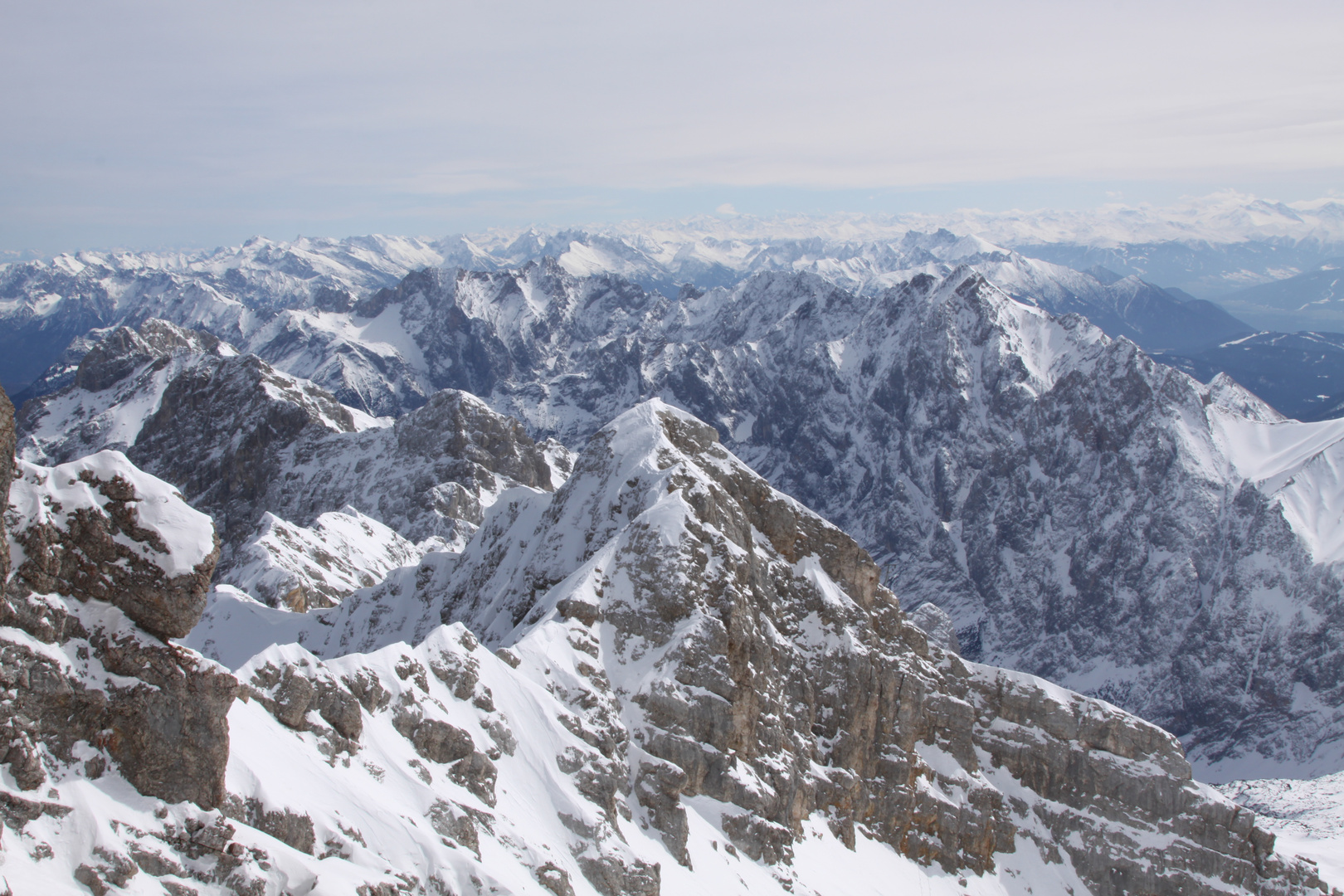 Blick von der Zugspitze