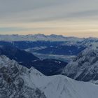 Blick von der Zugspitze im Dezember