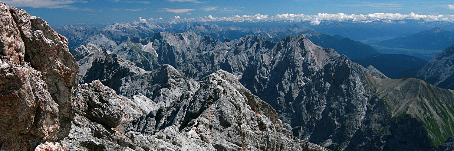 Blick von der Zugspitze Richtung Osten