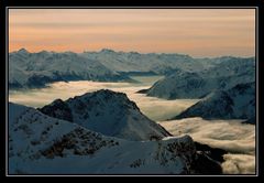 Blick von der Zugspitze | View from the peak "Zugspitze"