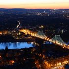 Blick von Dresden Loschwitz auf das Blaue Wunder