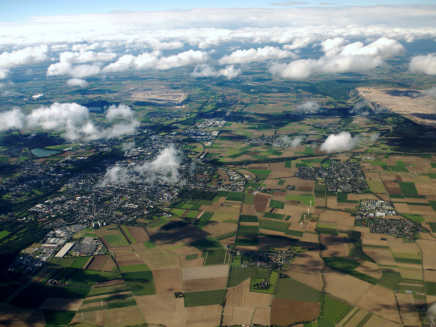 Blick von Düren in Richtung Jülich