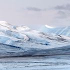 Blick von Elvenest auf De Geerdalen, Spitzbergen, Oktober 2013