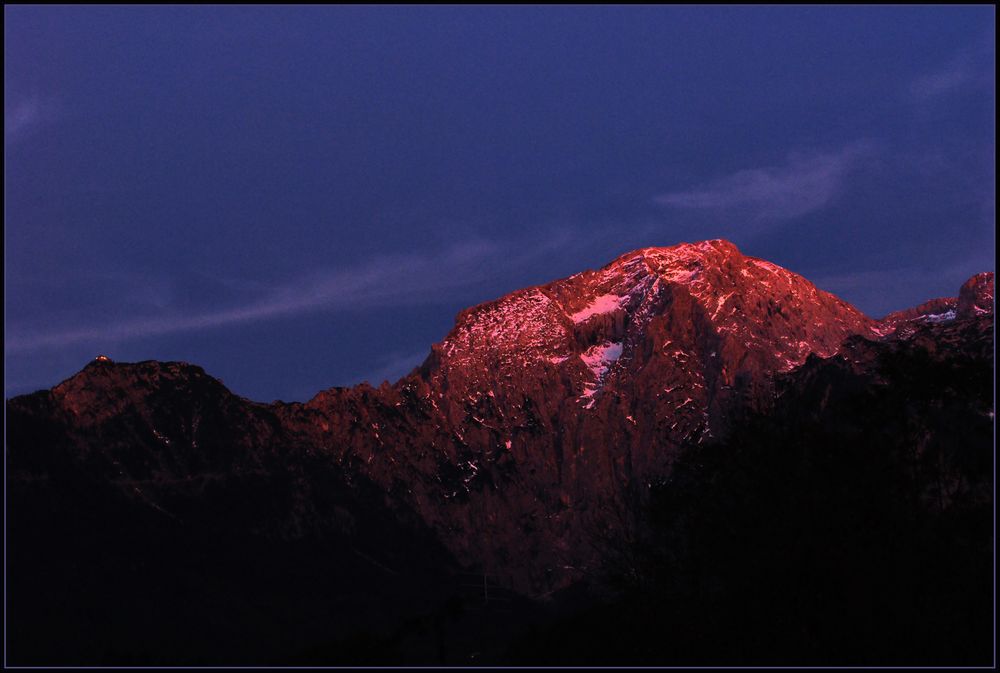 Blick von Engedey zum "Hoher Göll" und Kehlstein(haus) von Petra806 