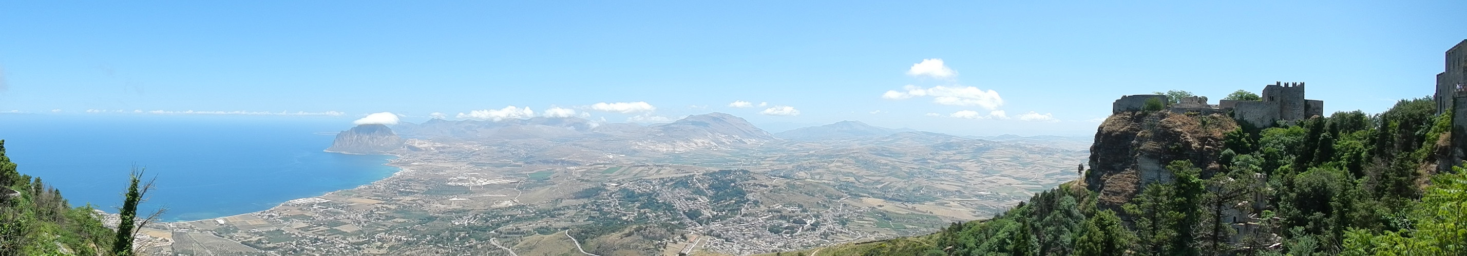 Blick von Erice über Trapani