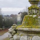 Blick von "Favorite" zurück auf`s Schloss Ludwigsburg