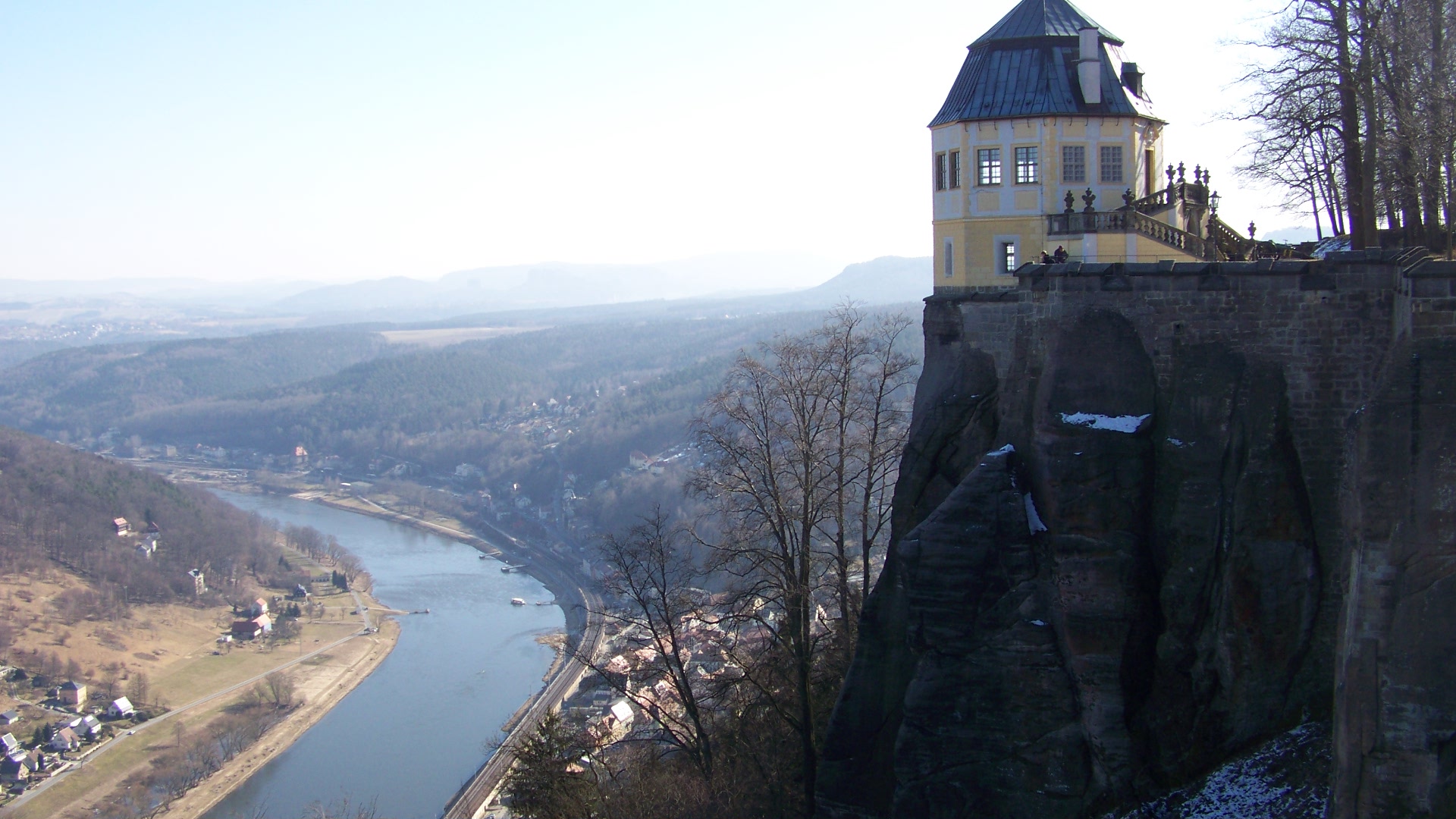 Blick von Festung Königstein/la vue de la forteresse Königstein