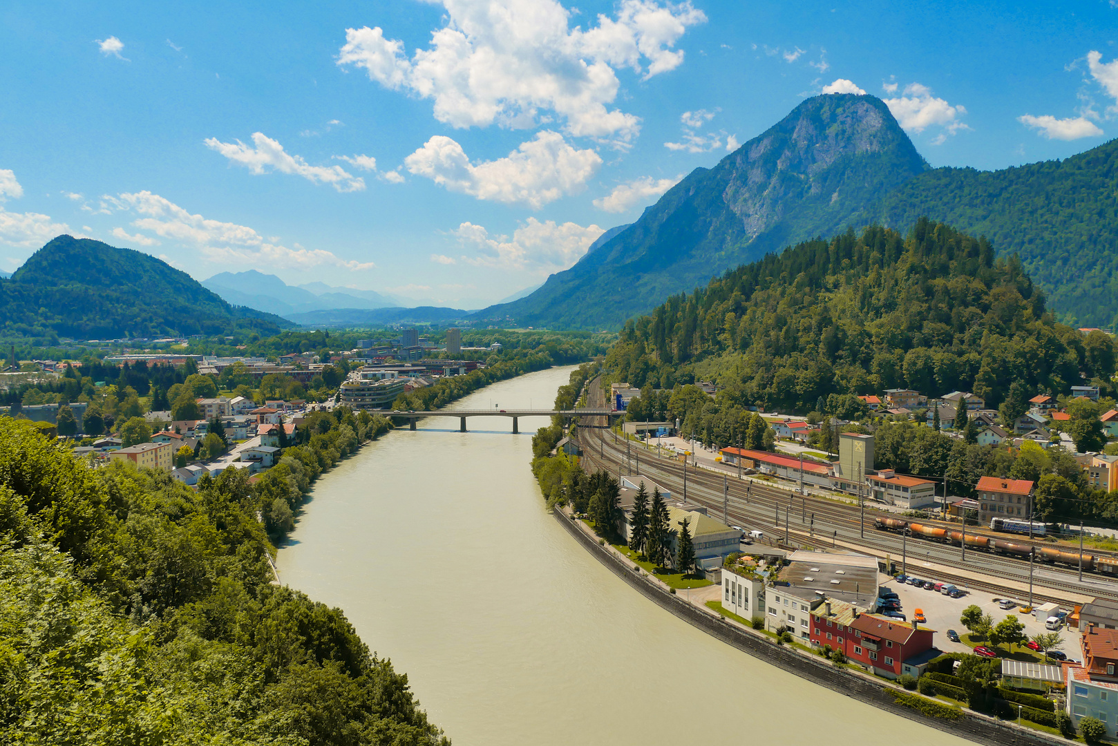 Blick von Festung Kufstein nach Süden