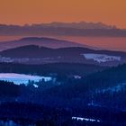 Blick von Finsterau auf die Alpen, ...