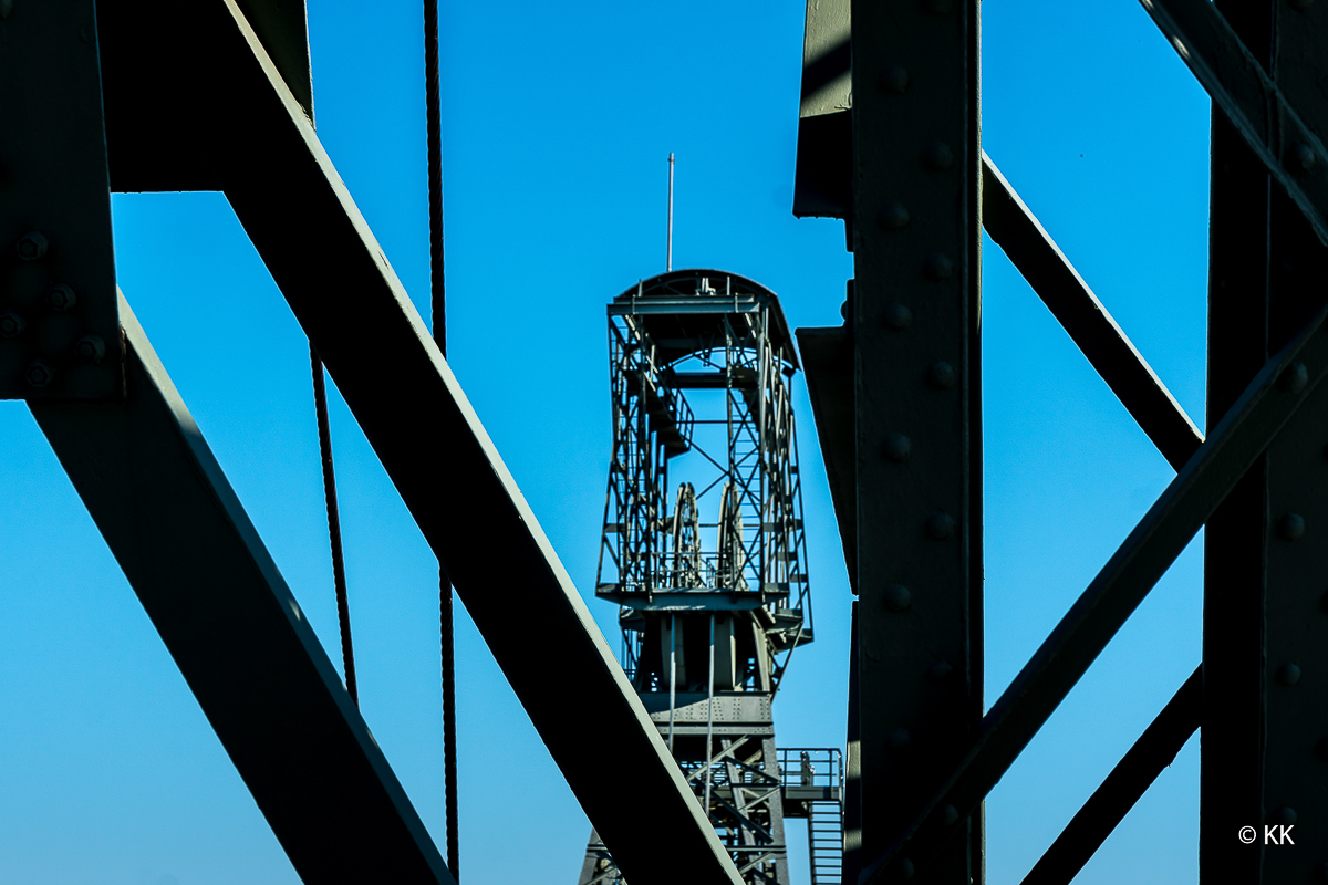 Blick von Förderturm zu Förderturm