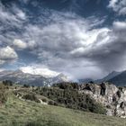 Blick von Frankreich nach Italien